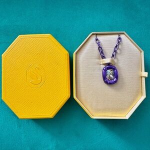 Swarovski Dulcis Cocktail Necklace, Purple,